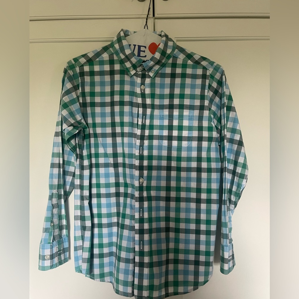 Lands End Boys Dress Shirt Size 10-12